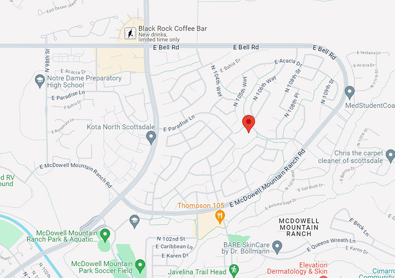 Map of McDowell Mountain Ranch (MMR)