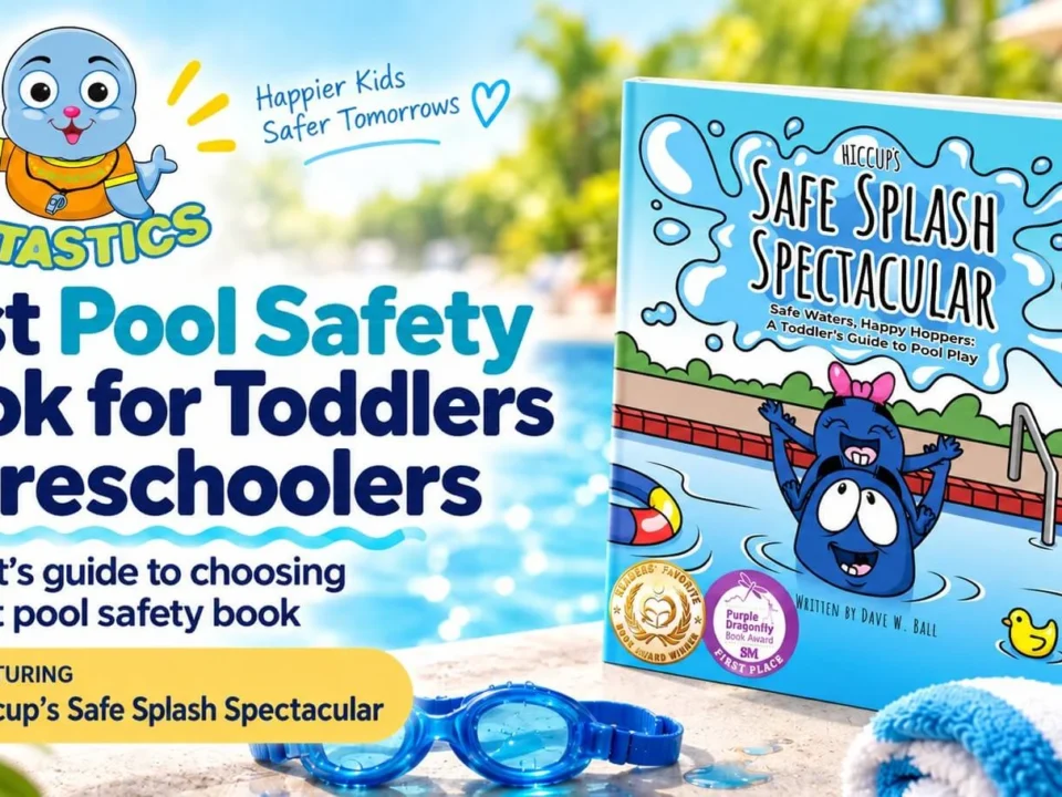 Hiccup's Safe Splash Spectacular pool safety book for toddlers and preschoolers featured by Kidtastics